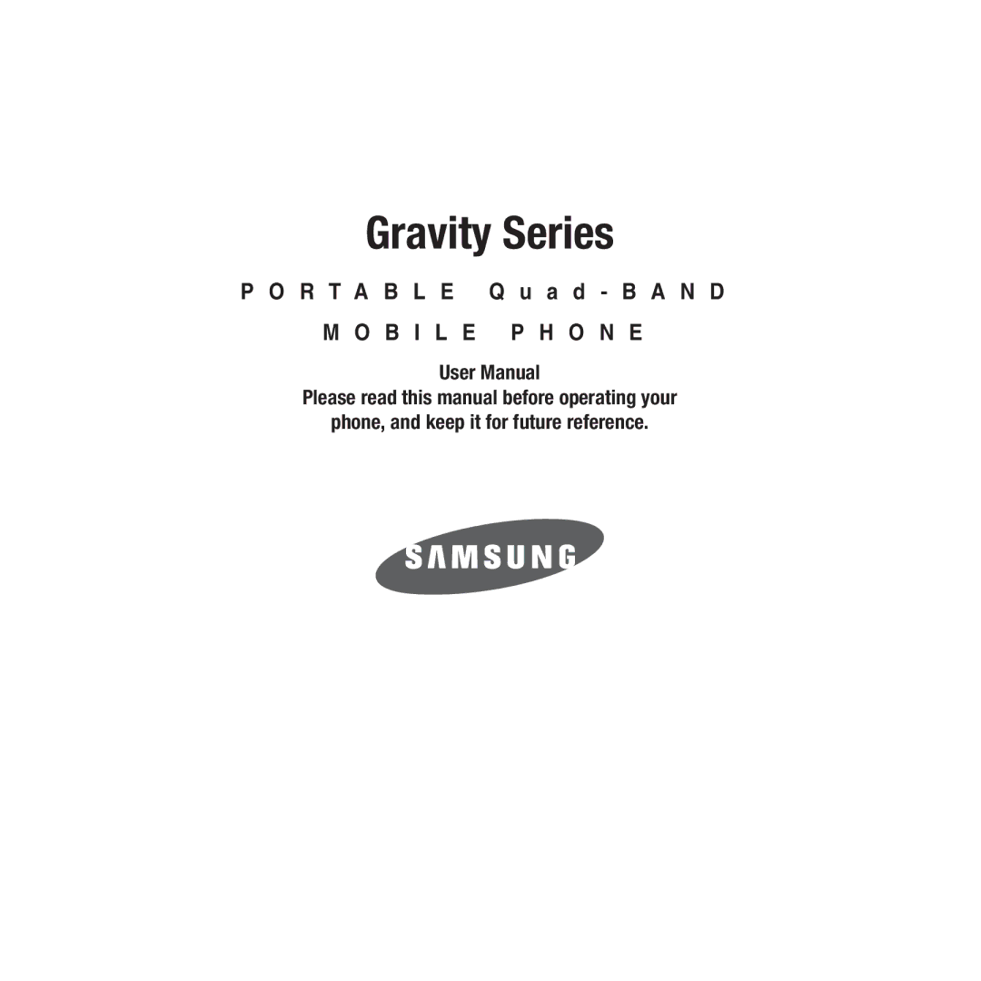 Samsung ebay_SAMSUNGSGHT459WHITETMOBILE user manual Gravity Series 