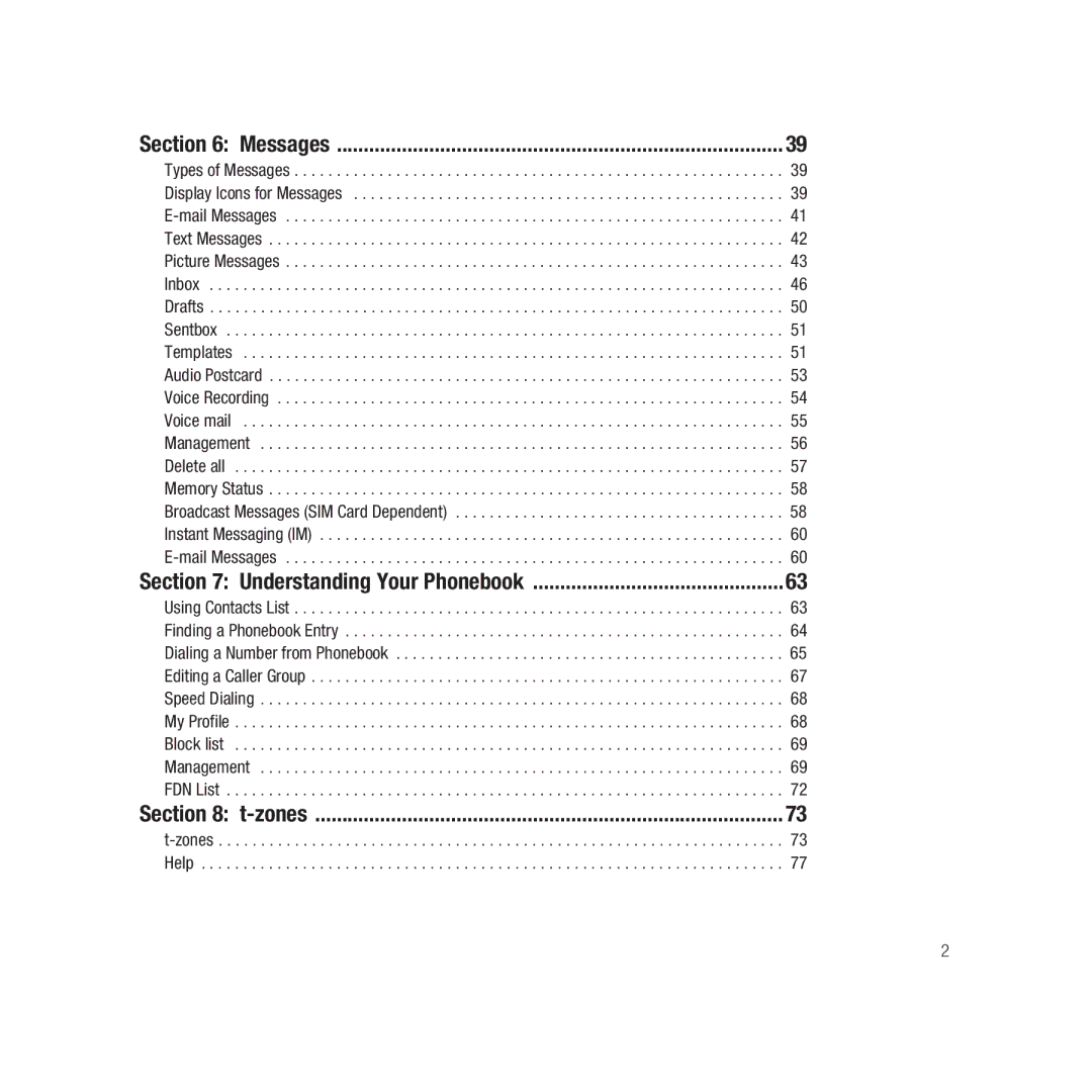 Samsung ebay_SAMSUNGSGHT459WHITETMOBILE, Gravity Series user manual Messages, Understanding Your Phonebook 