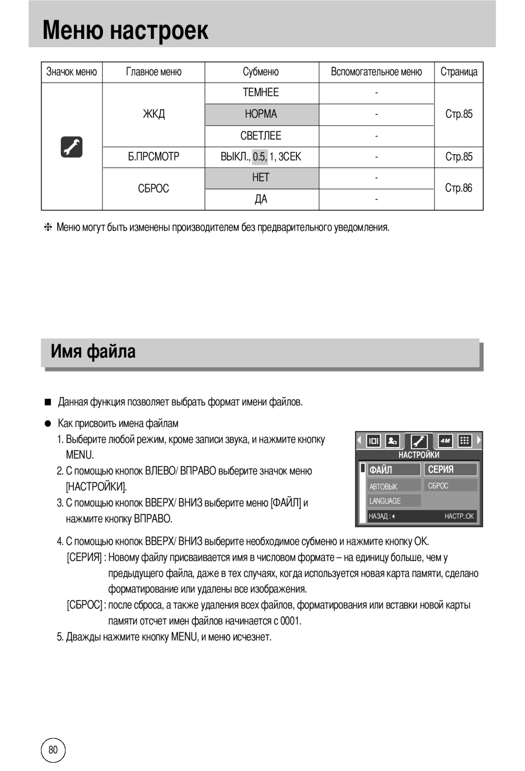 Samsung EC-A40ZZSAA, EC-A40ZZSBA/FR, EC-A40ZZSBA/DE, EC-A40ZZSBA/E1 manual Hopma Menu 