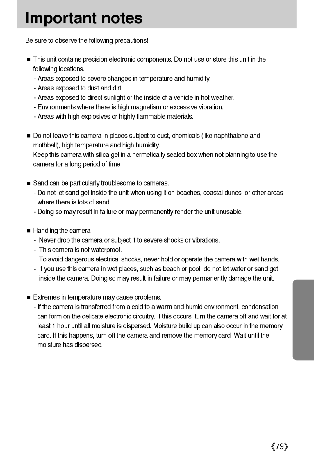 Samsung EC-A502ZBBA/E1, EC-A502ZSBA/E1, EC-A502ZRBA/E1 manual Important notes 