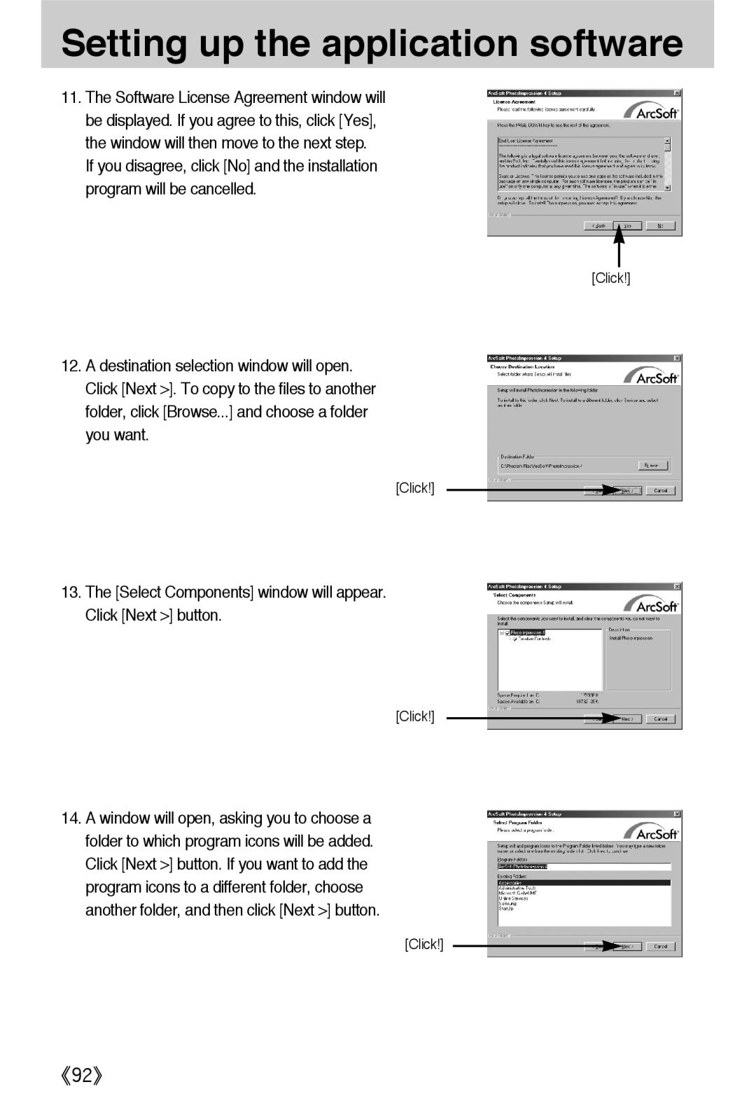 Samsung EC-A502ZRBA/E1, EC-A502ZSBA/E1, EC-A502ZBBA/E1 manual Select Components window will appear. Click Next button 