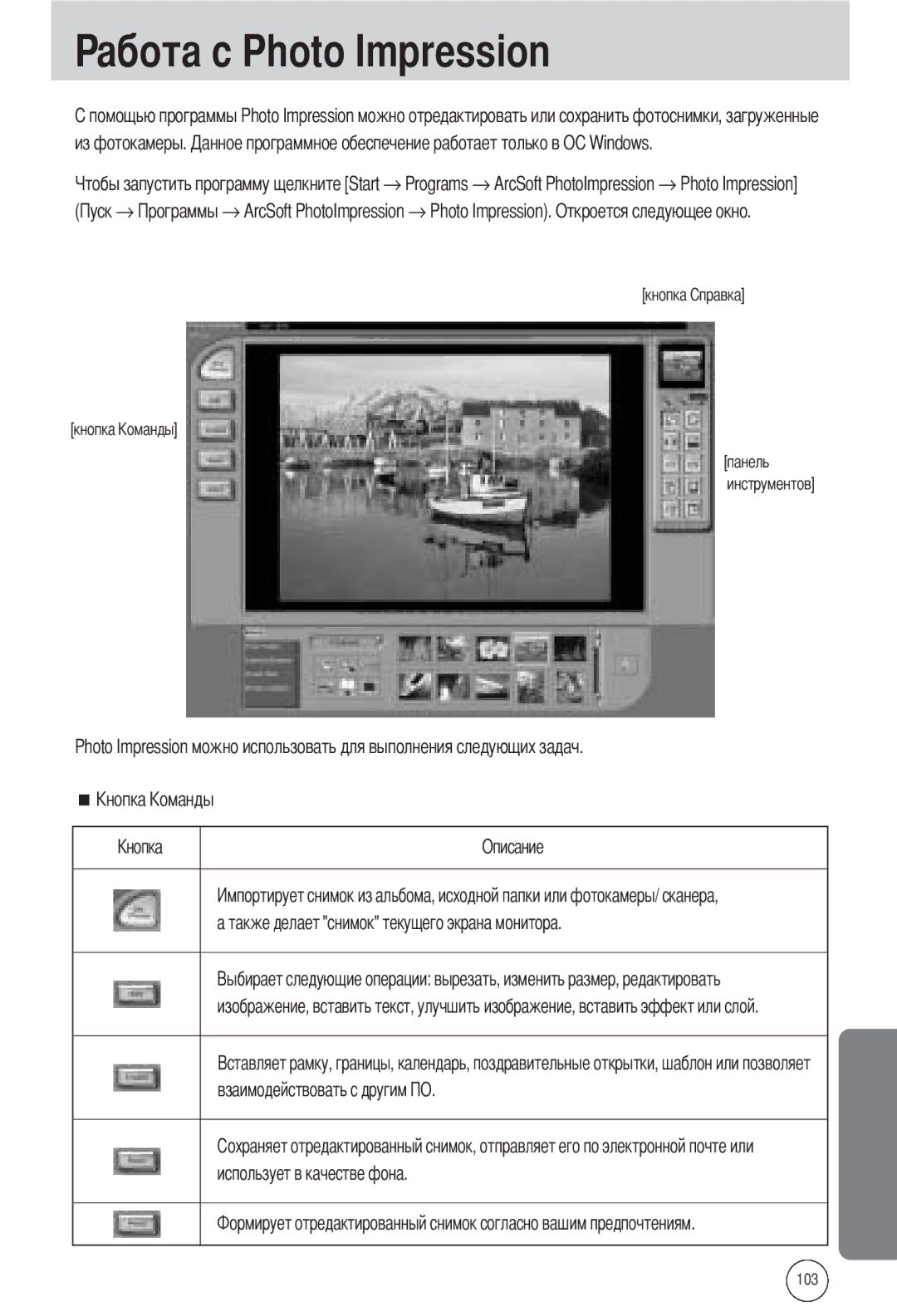 Samsung EC-A502ZBBA/E1, EC-A502ZSBA/E1 Абота с Photo Impression, Взаимодействовать с другим Использует в качестве фона 