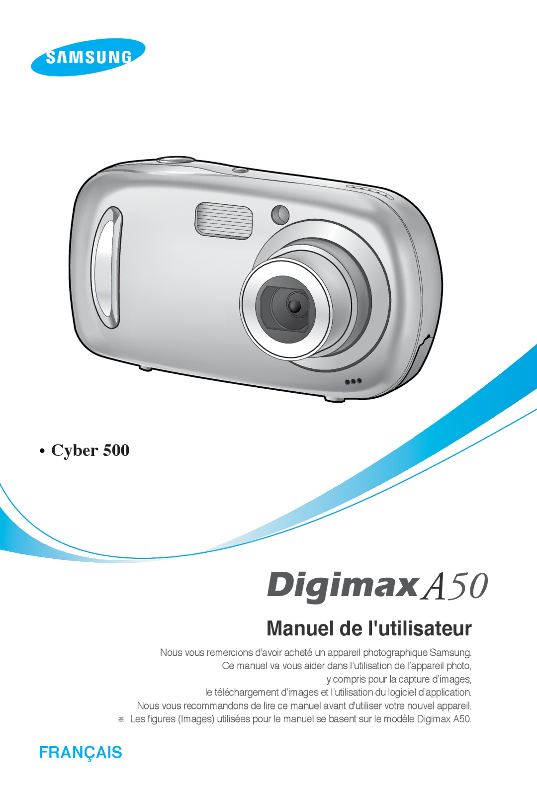 Samsung EC-A50ZZSBA/FR manual Manuel de lutilisateur 