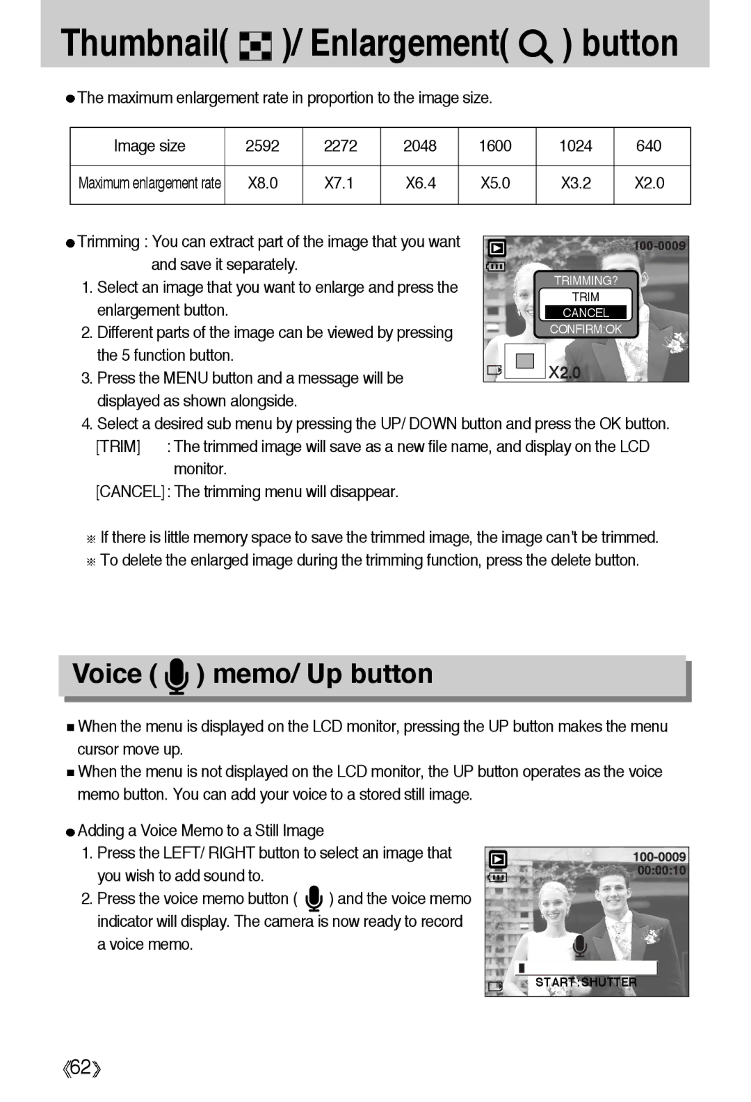 Samsung EC-A55WZSBA/US, EC-A55WZSBB/E1, EC-A55WZBBA/E1, EC-A55WZSBA/E1, EC-A55WZSAA manual Voice memo/ Up button 