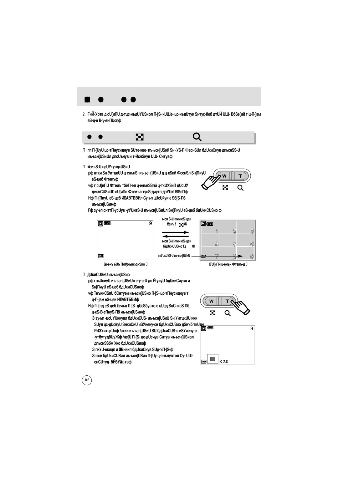 Samsung EC-A6ZZZSBC/US, EC-A6ZZZSBA/E1, EC-A6ZZZSBB/US, EC-A6ZZZSAA, EC-A6ZZZSAB, EC-A6ZZZSAD Величение, Кнопок фотокамеры 