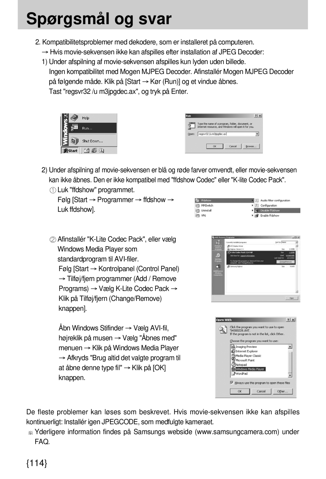 Samsung EC-A7ZZZSBB/E1 manual 114 