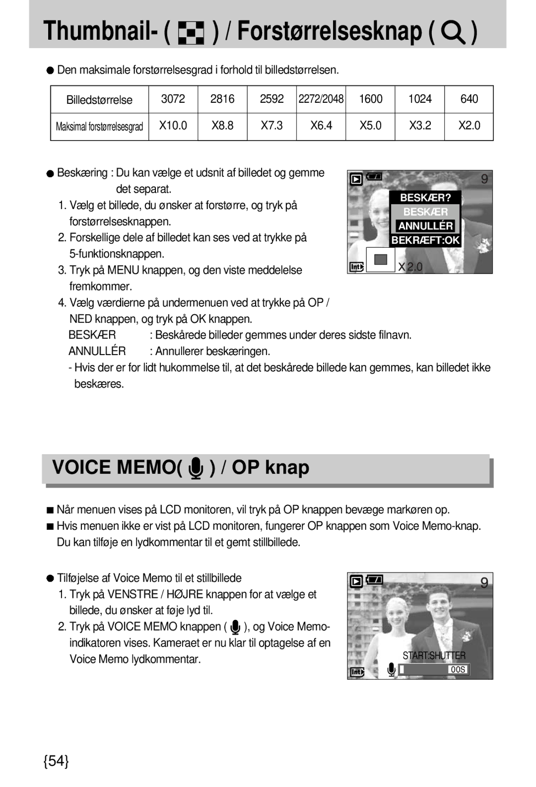 Samsung EC-A7ZZZSBB/E1 manual Beskær, Annullér 