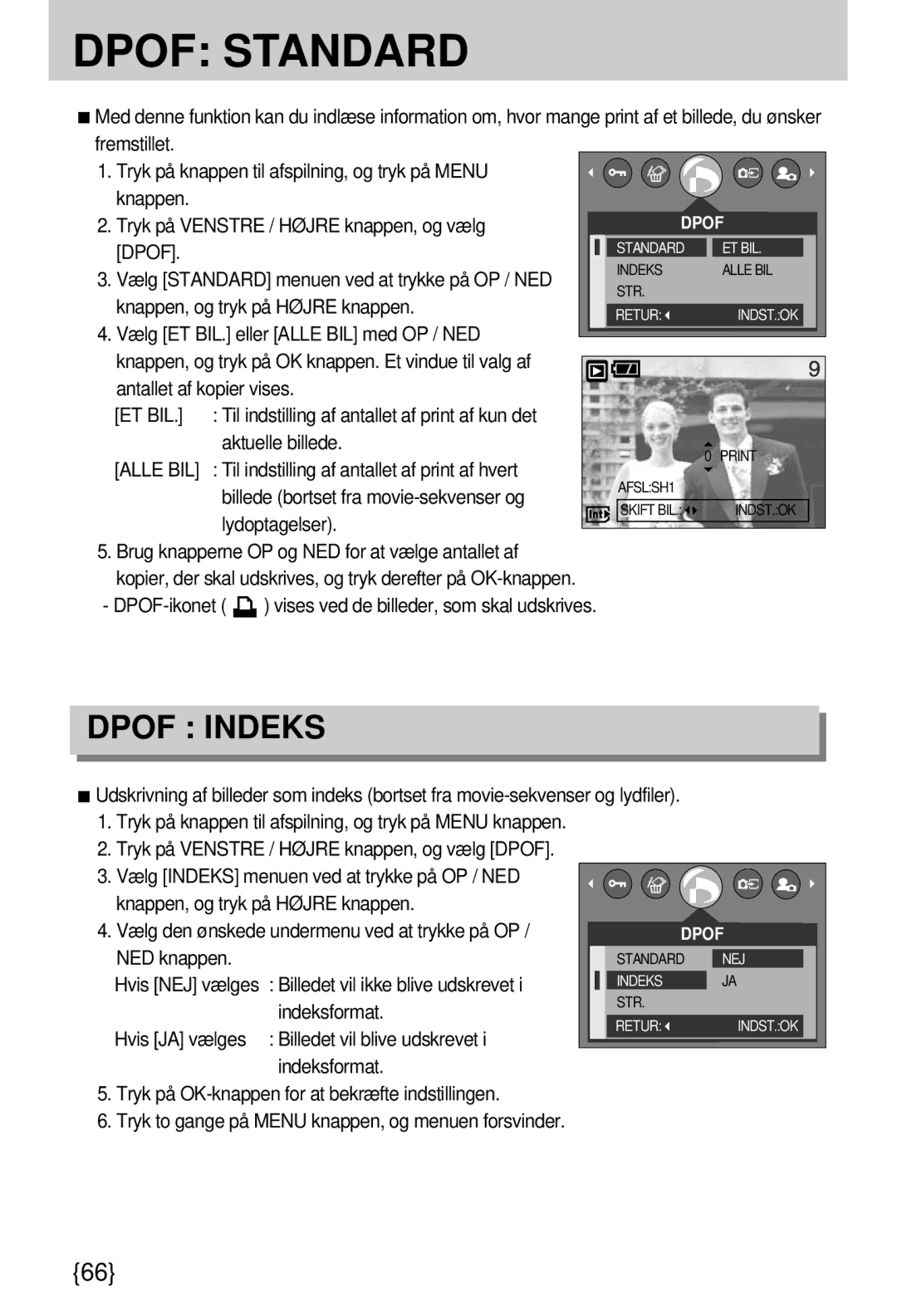 Samsung EC-A7ZZZSBB/E1 manual Dpof, Alle BIL 