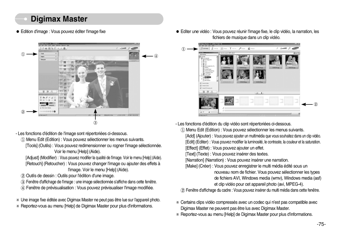 Samsung EC-D1030SBF/E1, EC-D1030BBF/E1 manual Digimax Master 