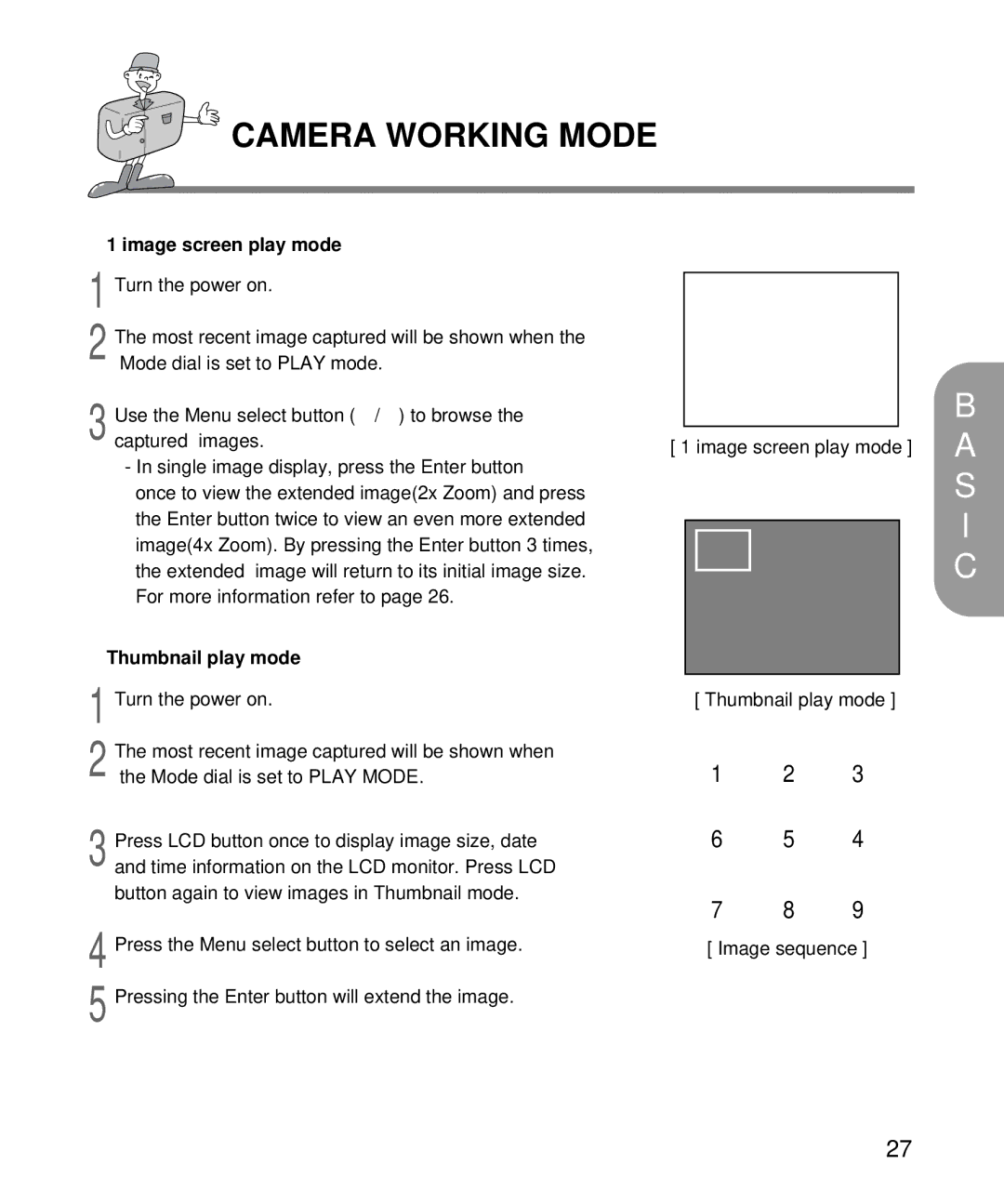 Samsung EC-D130ZSBA/E1, EC-D130ZSBA/US manual Image screen play mode 