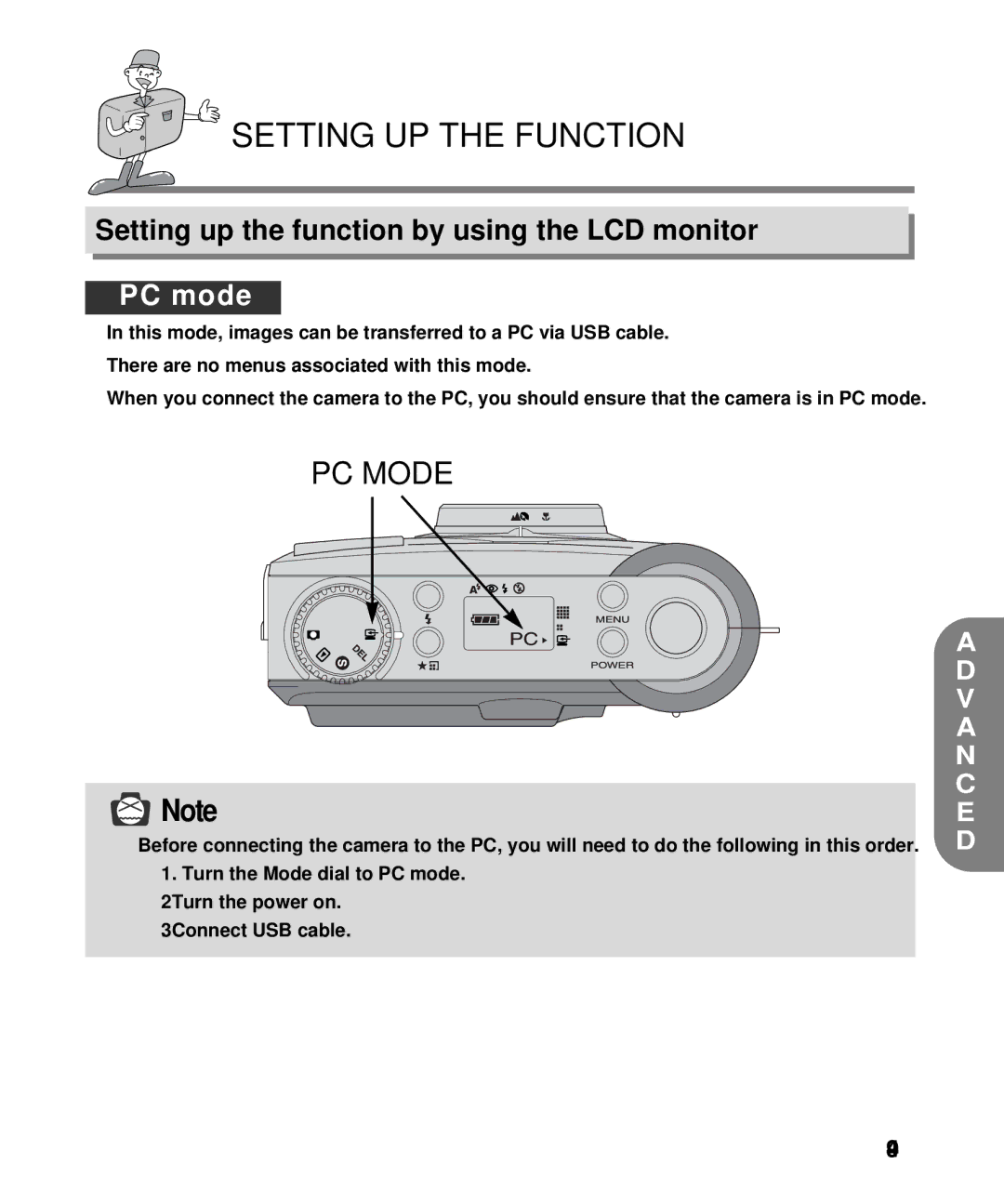 Samsung EC-D130ZSBA/E1, EC-D130ZSBA/US manual PC Mode 