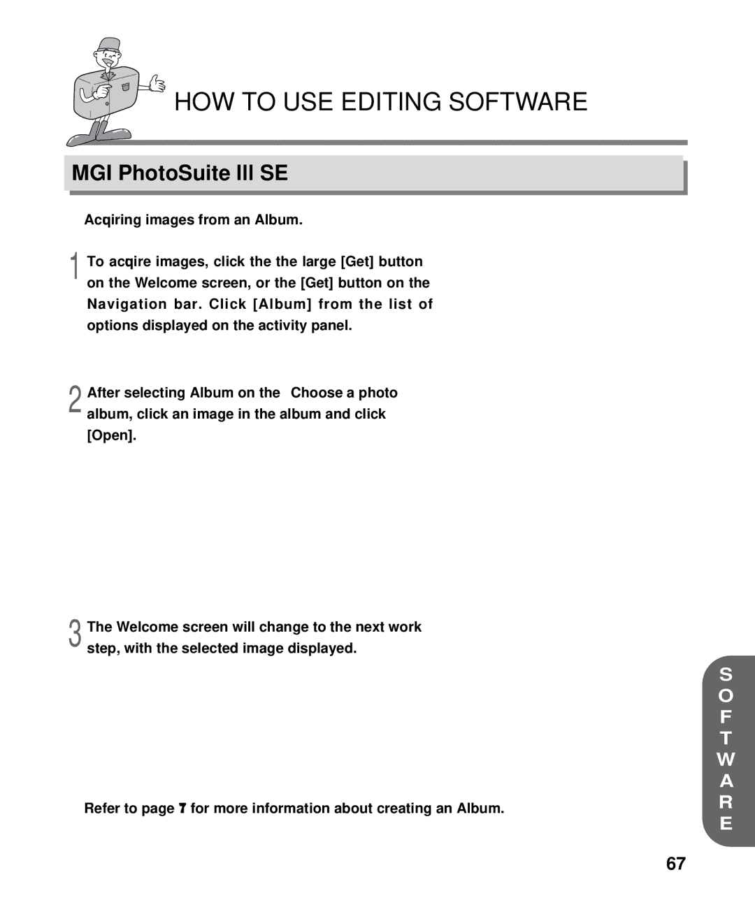 Samsung EC-D130ZSBA/E1, EC-D130ZSBA/US manual HOW to USE Editing Software 