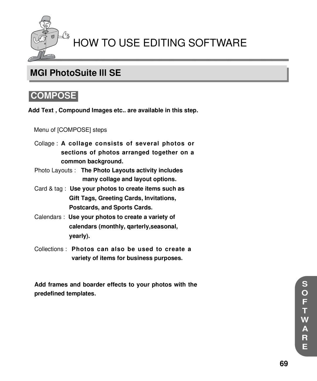 Samsung EC-D130ZSBA/E1, EC-D130ZSBA/US manual Menu of Compose steps 