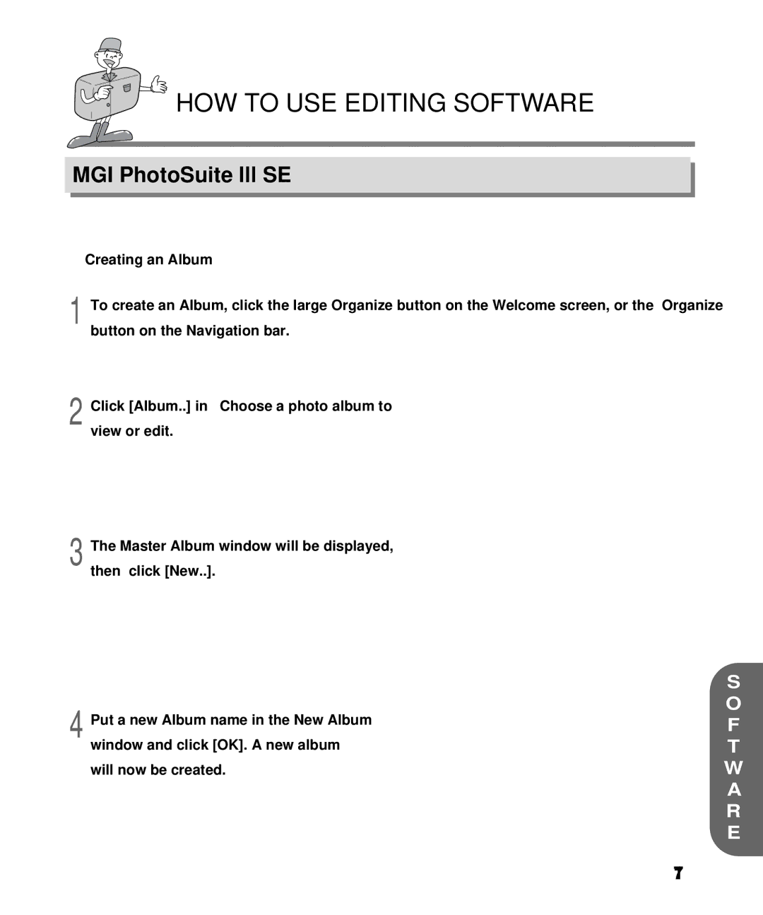 Samsung EC-D130ZSBA/E1, EC-D130ZSBA/US manual HOW to USE Editing Software 