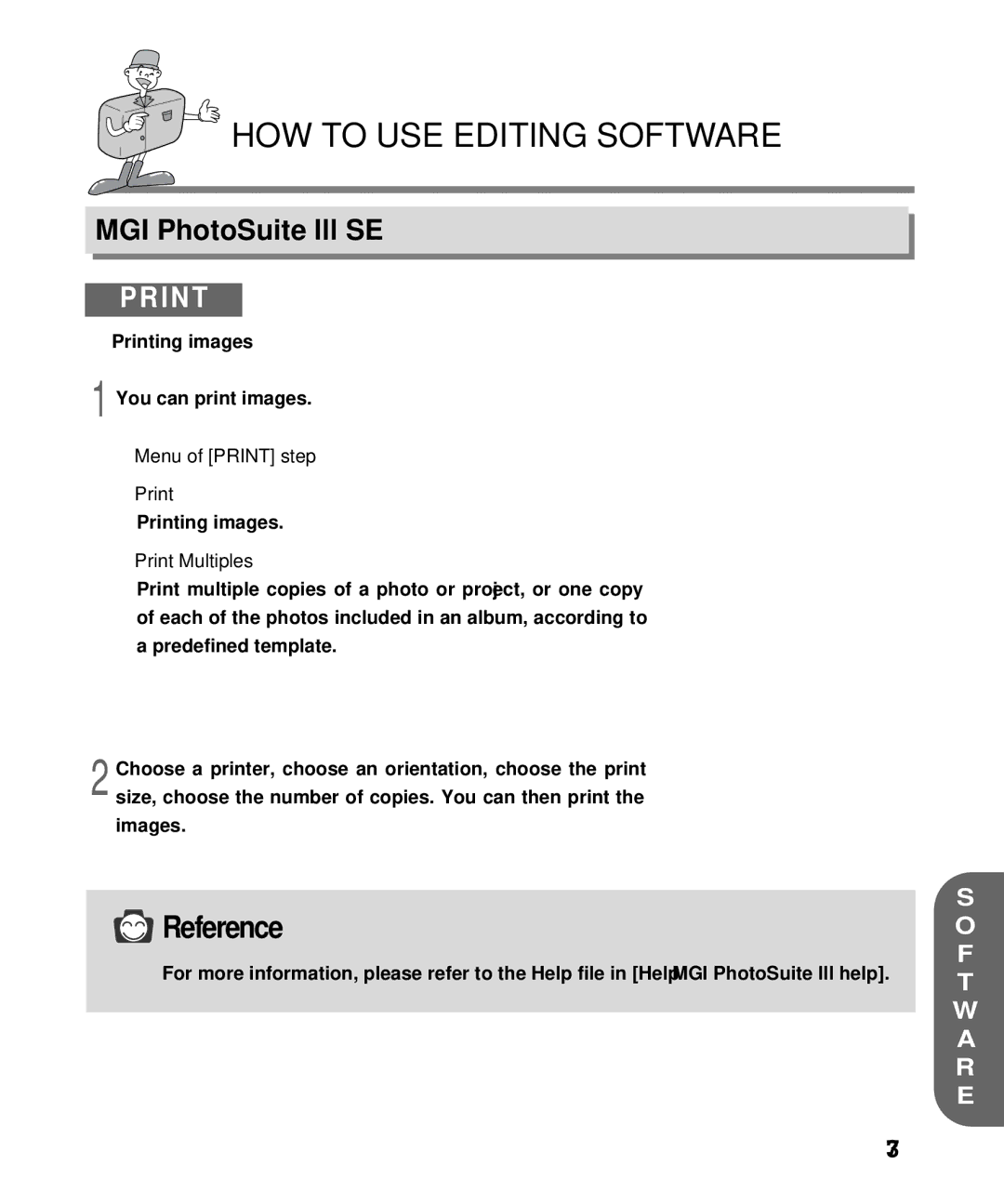 Samsung EC-D130ZSBA/E1, EC-D130ZSBA/US manual Menu of Print step, Print Multiples 