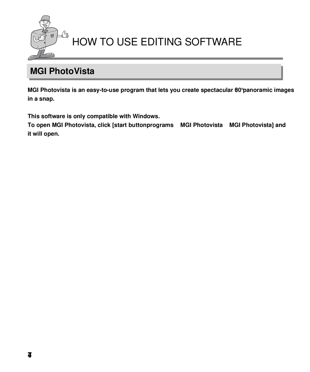 Samsung EC-D130ZSBA/US, EC-D130ZSBA/E1 manual MGI PhotoVista 