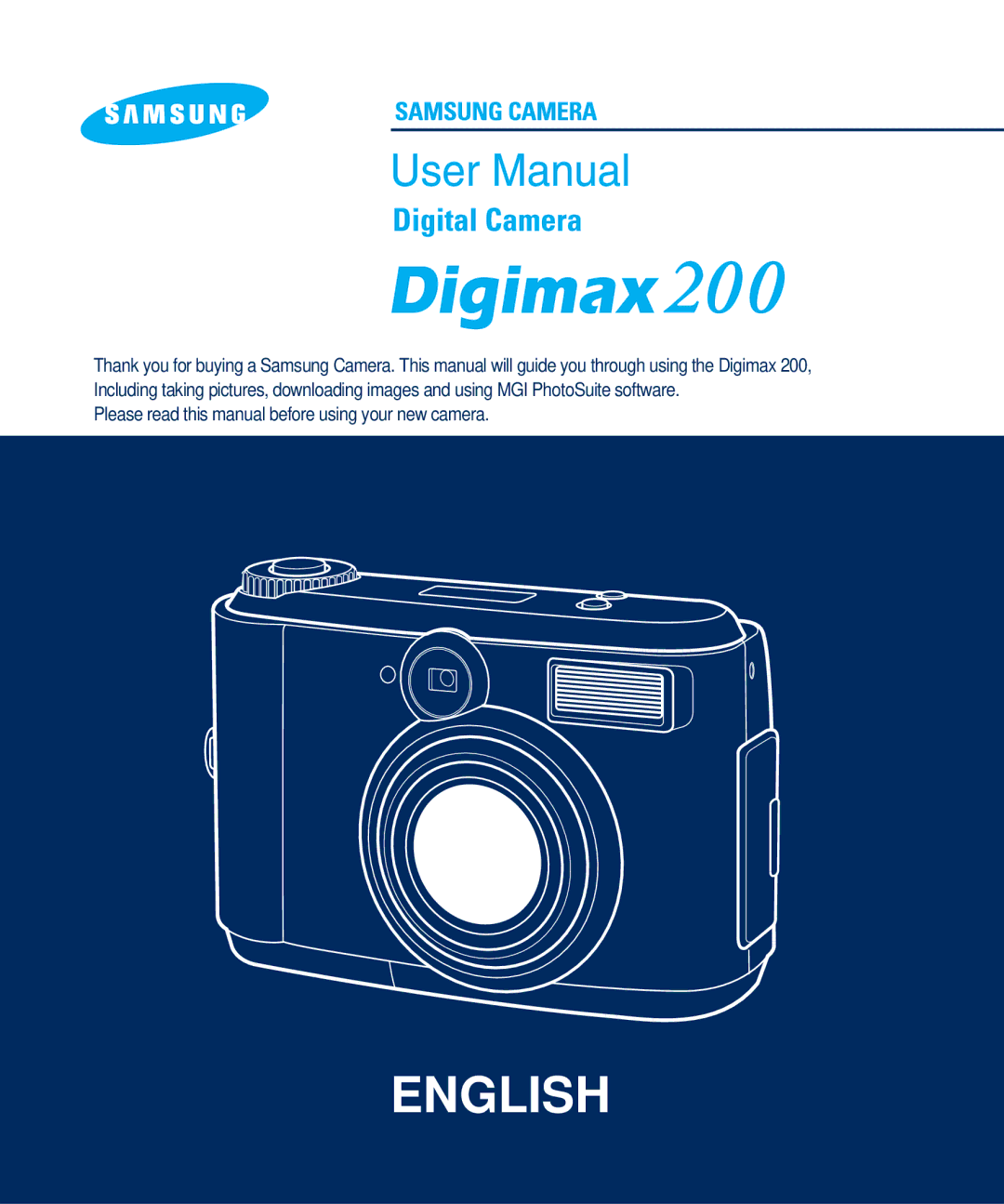 Samsung EC-D200ZSBB/E1, EC-D200ZSBA/US, EC-D200ZSBA/E1 manual English 