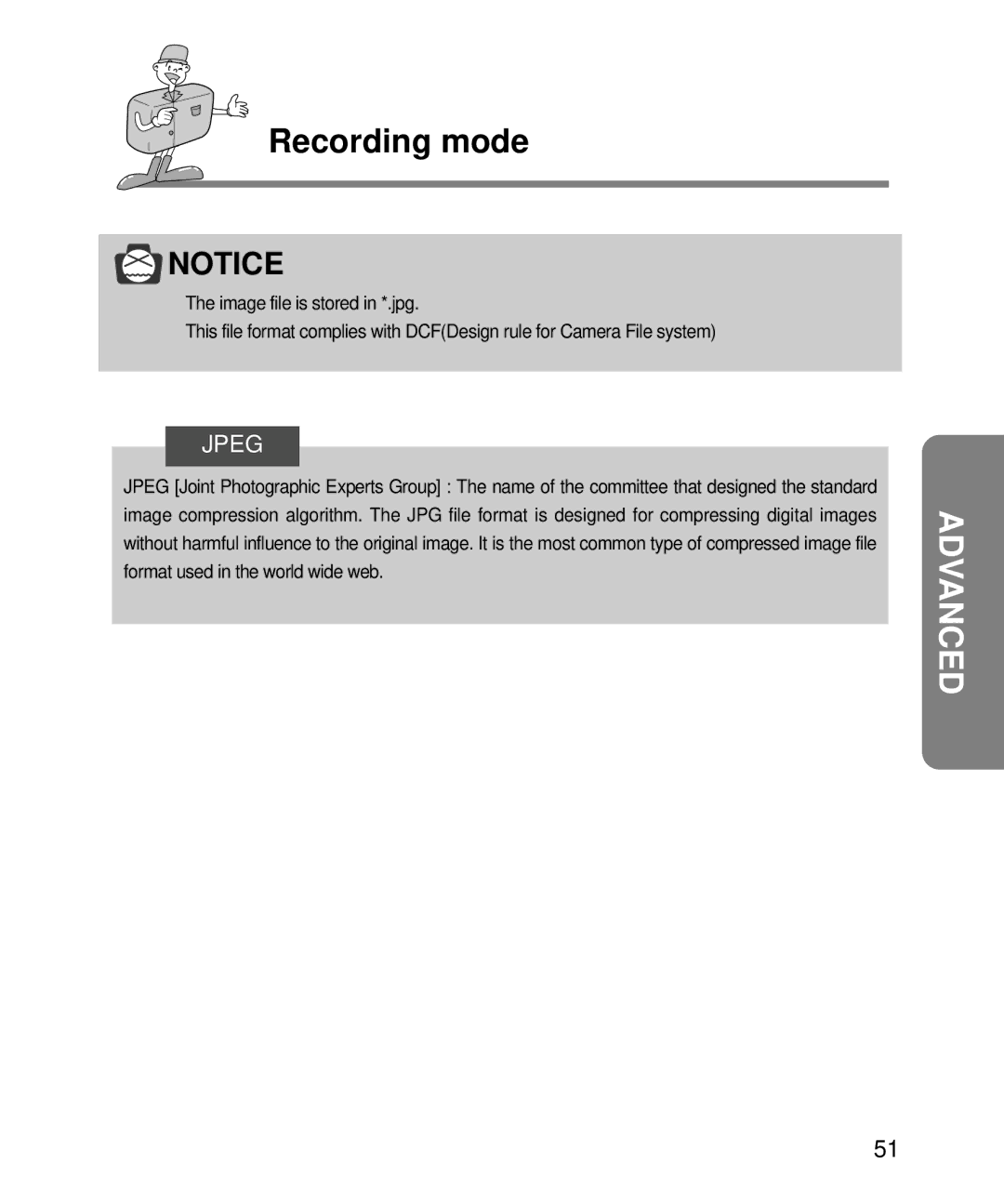 Samsung EC-D240ZSBA/E1 manual Jpeg 