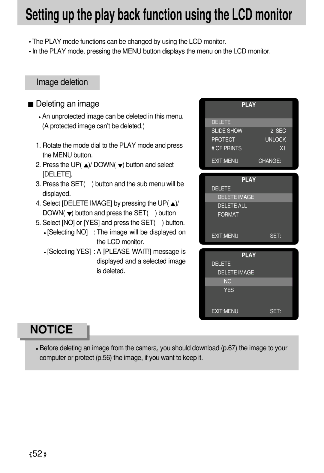 Samsung EC-D330ZSBA/E1 manual Image deletion Deleting an image, Displayed 