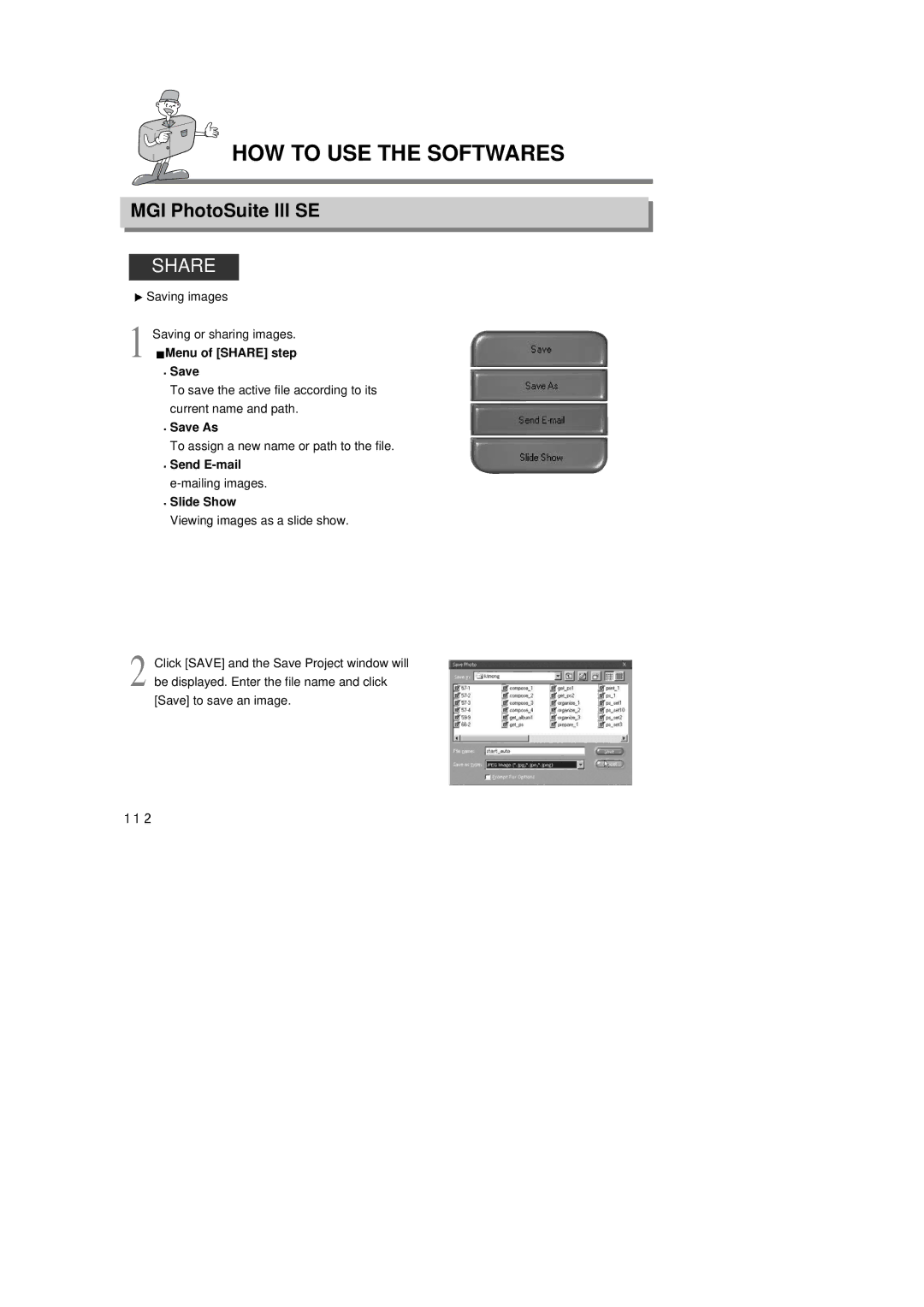 Samsung EC-D350SABA/E1, EC-D350SABA/US, EC-D350SABA/GB manual Share 