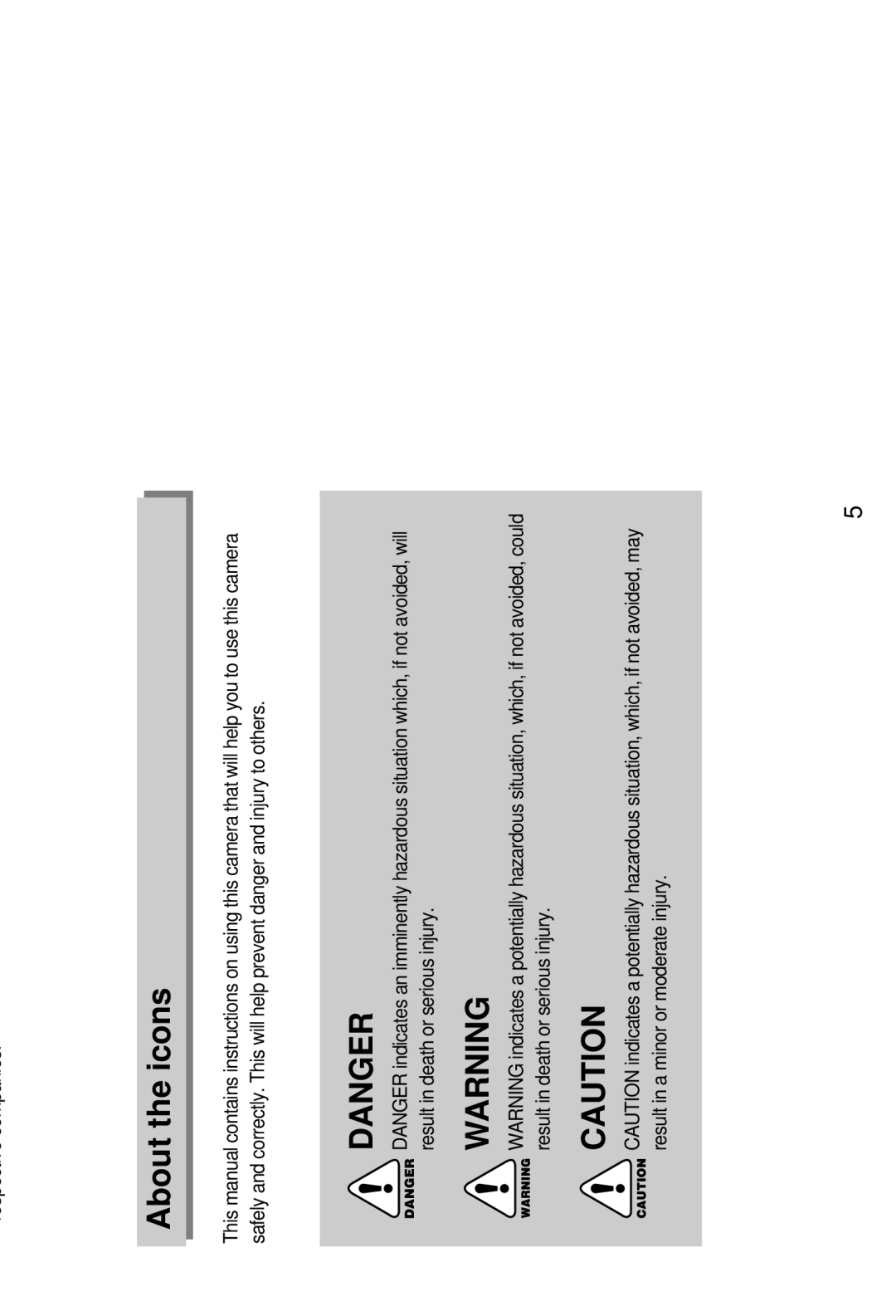 Samsung EC-D401ZSBA/E1, EC-D401ZSBB/E1 manual Getting to know your camera, About the icons 