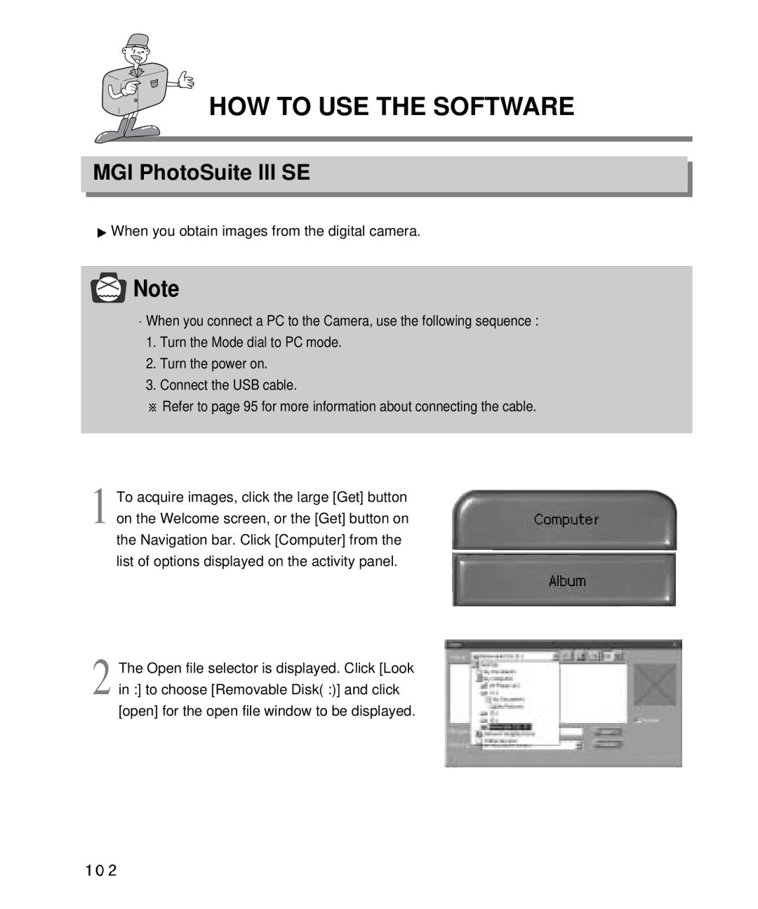 Samsung EC-D410ZSBA/E1, EC-D340ZSBA/E1 manual HOW to USE the Software 