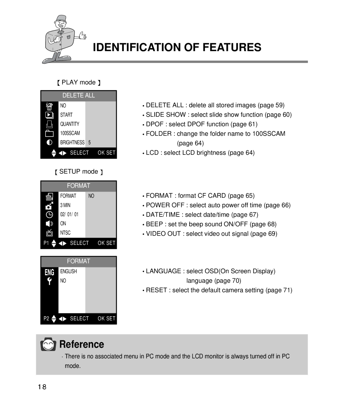 Samsung EC-D410ZSBA/E1, EC-D340ZSBA/E1 manual Setup mode, Format 