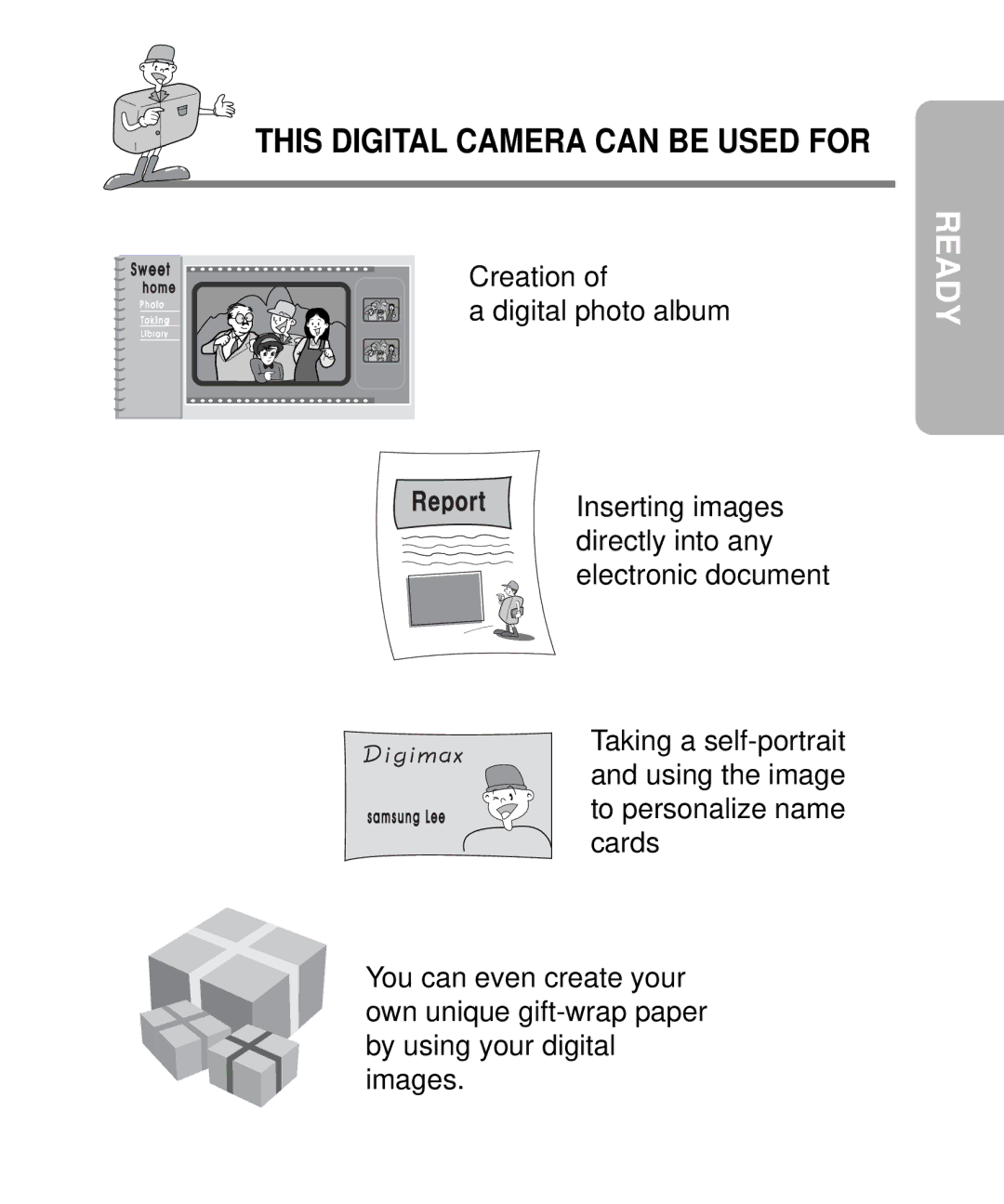 Samsung EC-D340ZSBA/E1, EC-D410ZSBA/E1 manual This Digital Camera can be Used for 