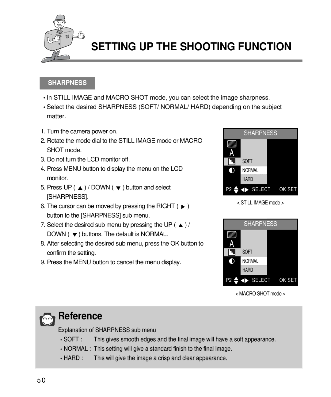 Samsung EC-D410ZSBA/E1, EC-D340ZSBA/E1 manual Sharpness 