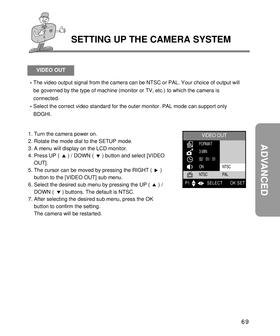 Samsung EC-D340ZSBA/E1, EC-D410ZSBA/E1 manual Video OUT, Bdghi 