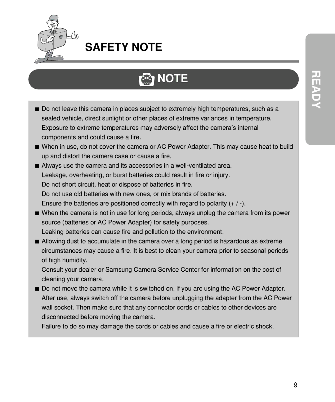 Samsung EC-D340ZSBA/E1, EC-D410ZSBA/E1 manual Ready 