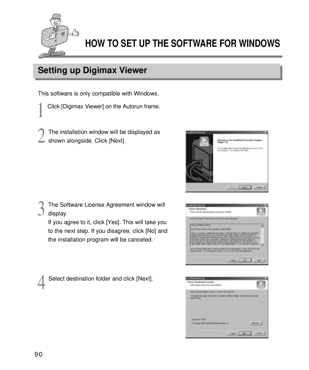 Samsung EC-D410ZSBA/E1, EC-D340ZSBA/E1 manual Setting up Digimax Viewer 