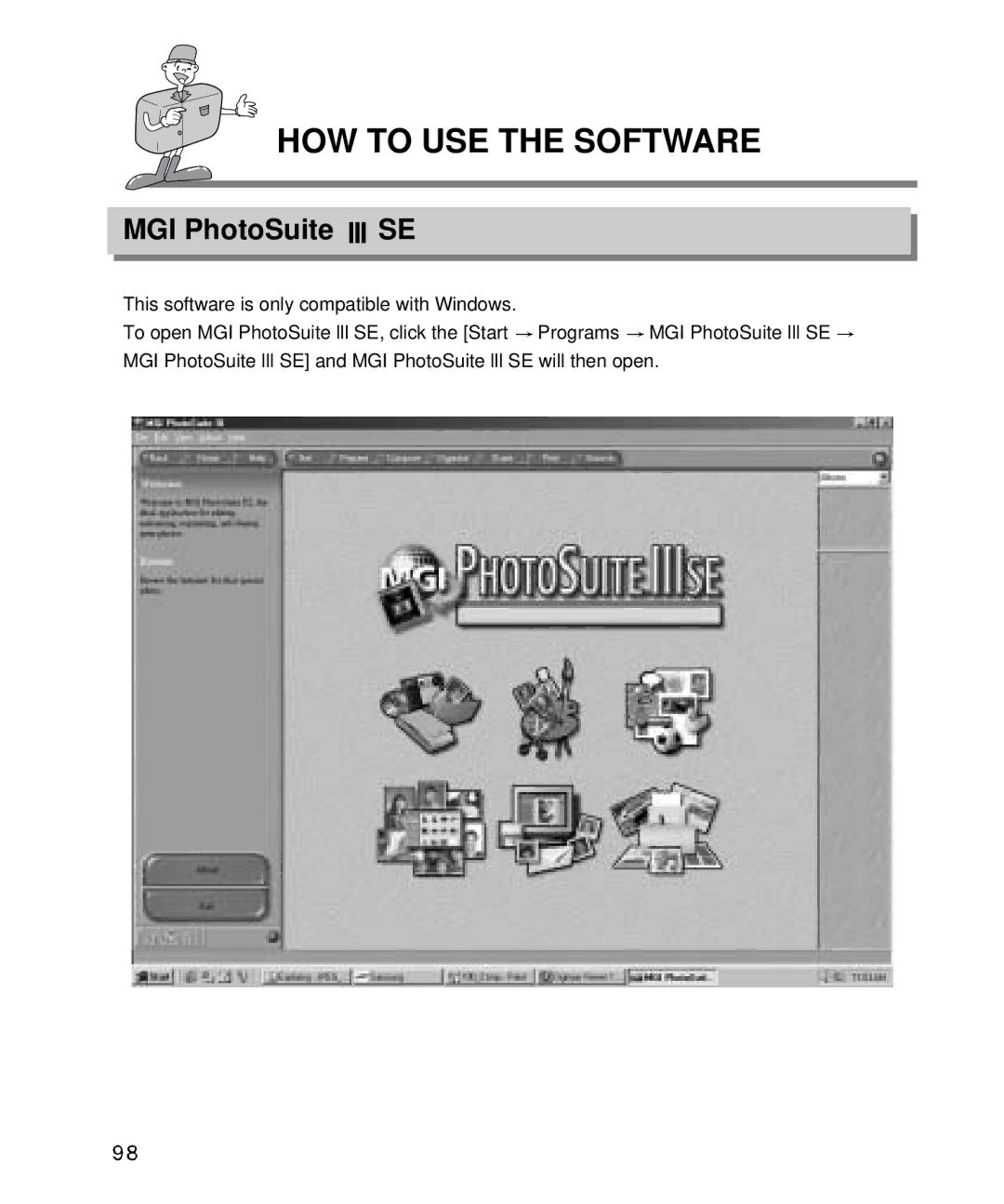 Samsung EC-D410ZSBA/E1, EC-D340ZSBA/E1 manual MGI PhotoSuite SE 