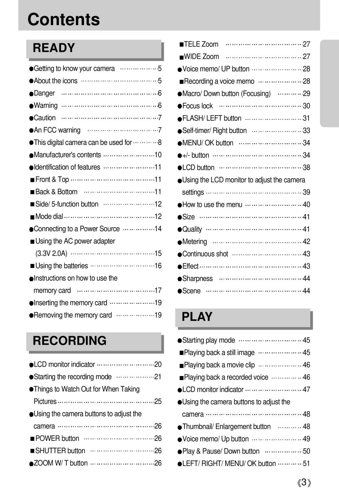 Samsung EC-D430ZSBA/GB, EC-D430ZSAA, EC-D430ZSBA/FR, EC-D430ZSAB, EC-D430ZSBA/US manual Contents 