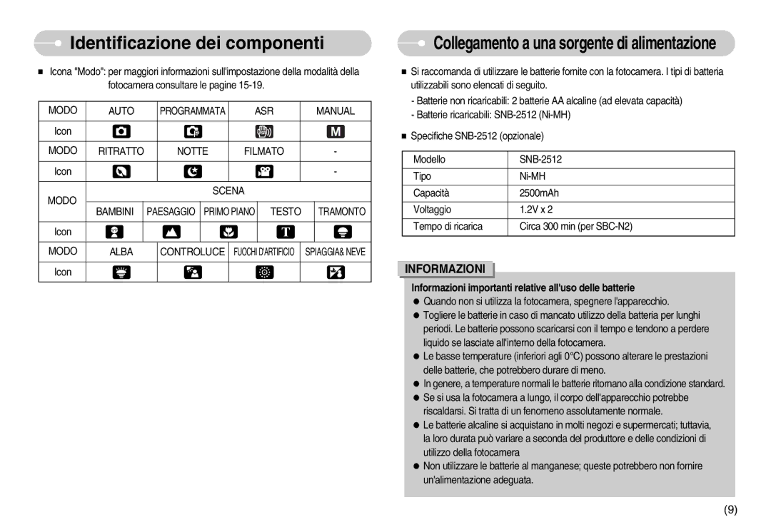 Samsung EC-D60ZZBFB/IT, EC-D75ZZSBB/IT, EC-D60ZZBBD/GB, EC-D75ZZBBB/IT, EC-D60ZZSFB/IT manual Scena Bambini, Testo 