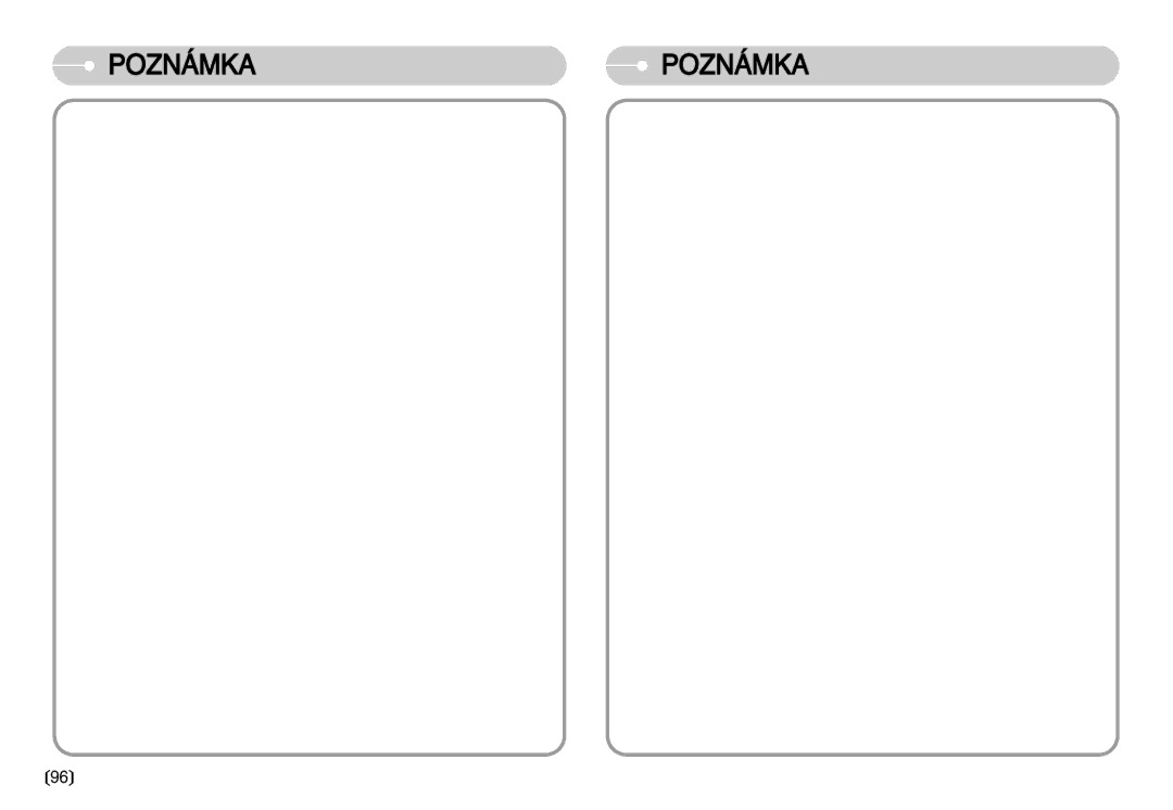 Samsung EC-D70ZZSDB/DE, EC-D75ZZBDB/DE, EC-D60ZZBHB/DE, EC-D60ZZSHB/DE, EC-D70ZZBDB/DE manual Poznámka Poznámka 