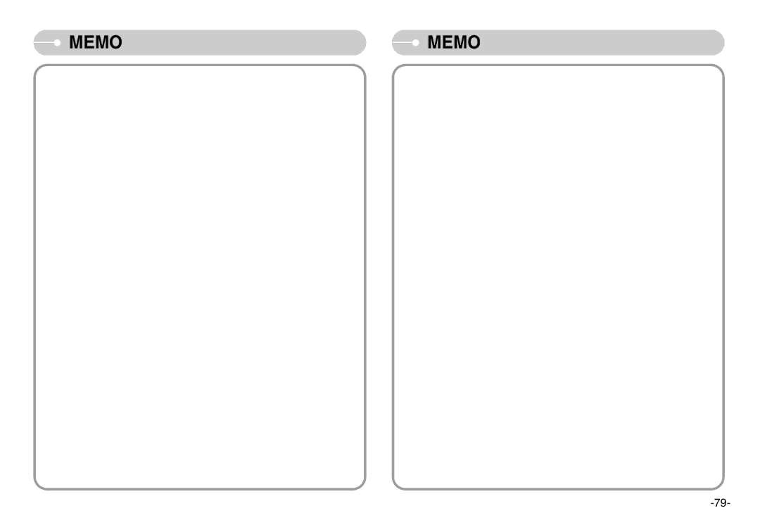 Samsung EC-D830ZSBF/E1, EC-D830ZBBF/E1, EC-D830ZB01KFR manual Memo 