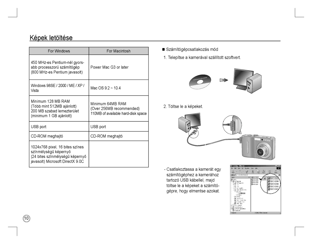 Samsung EC-D760ZSDB/E3, EC-D860ZSBC/FR, EC-D860ZSBD/FR, EC-D860ZSBB/FR, EC-D860ZSDB/E3, EC-D760ZSBB/FR manual Képek letöltése 