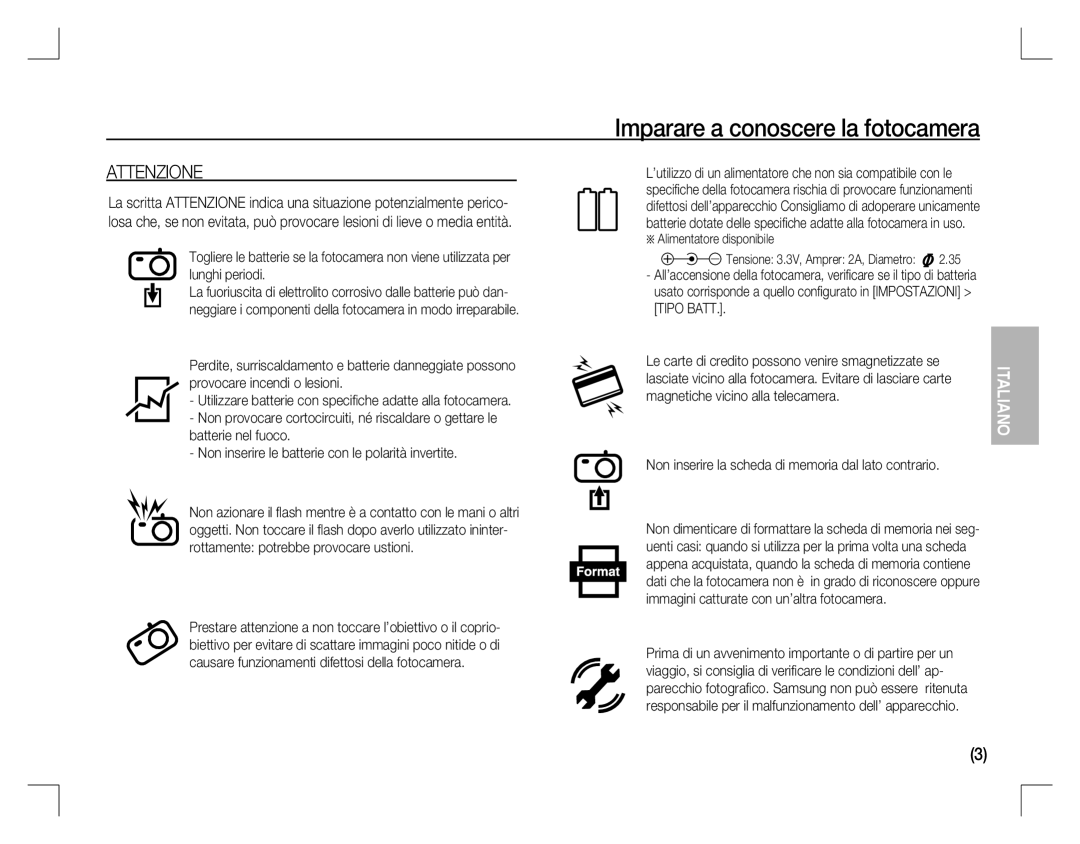 Samsung EC-D860ZSBD/AS, EC-D860ZSBC/FR, EC-D860ZSBD/FR manual Attenzione, Immagini catturate con un’altra fotocamera 