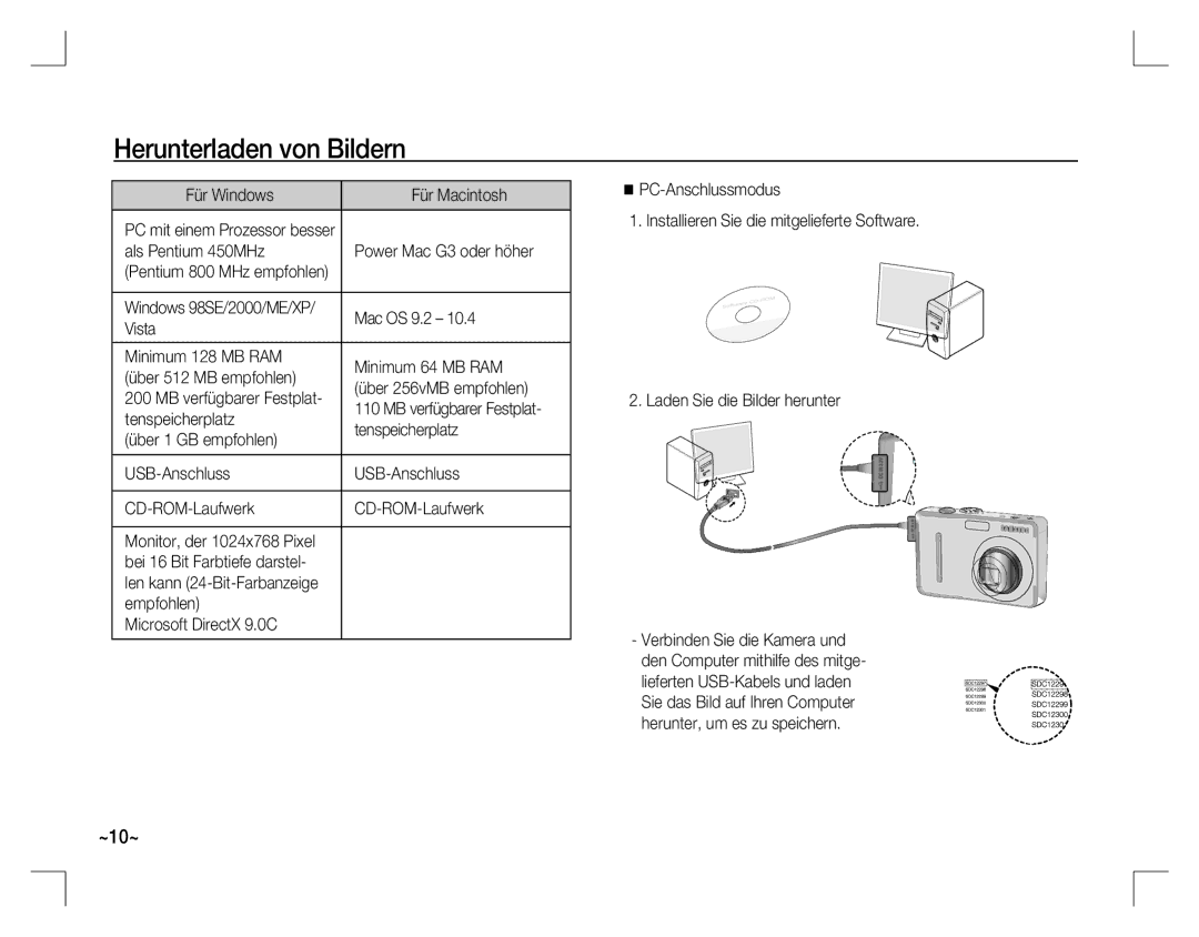 Samsung EC-D760ZSBB/RU, EC-D860ZSBC/FR, EC-D860ZSBD/FR, EC-D860ZSBB/FR, EC-D760ZSDB/E3 manual Herunterladen von Bildern 