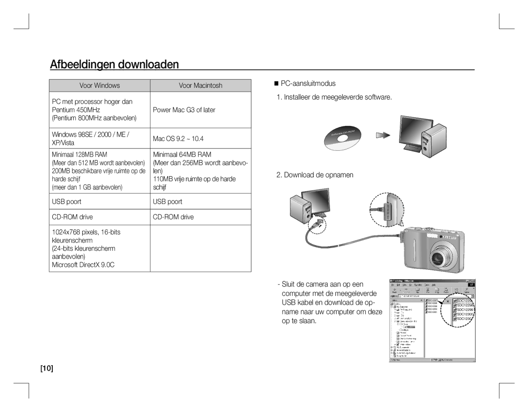 Samsung EC-D860ZSBD/FR, EC-D860ZSBC/FR, EC-D860ZSBB/FR, EC-D760ZSDB/E3 manual Afbeeldingen downloaden, Len, Harde schijf 