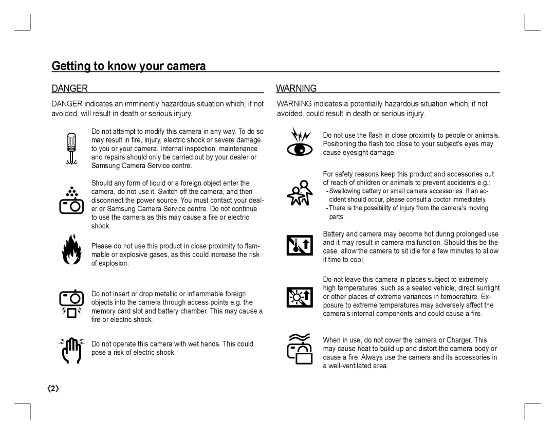 Samsung EC-D760ZSDB/E3, EC-D860ZSBC/FR, EC-D860ZSBD/FR, EC-D860ZSBB/FR, EC-D860ZSDB/E3 manual Getting to know your camera 