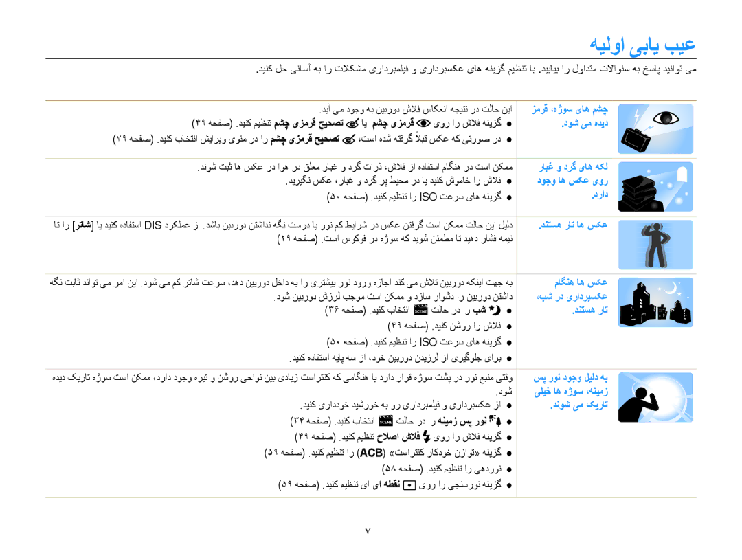 Samsung EC-DV100ZBPBAE, EC-DV100ZDPSME, EC-DV100ZDDBME, EC-DV100ZDPBME, EC-DV100ZDDSME, EC-DV100ZFPSIL manual هیلوا یبای بیع 