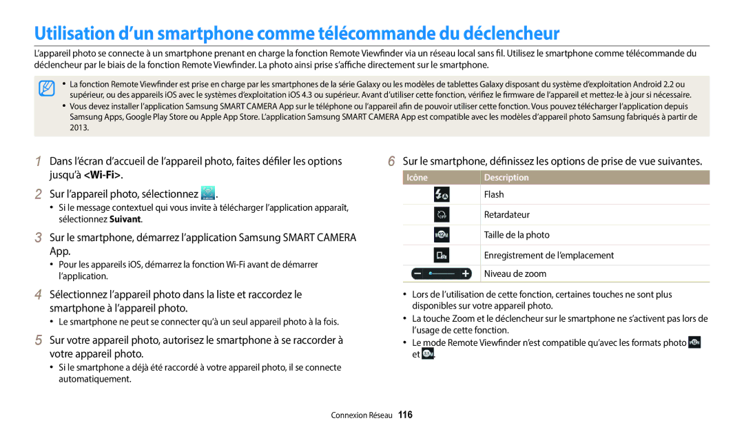 Samsung EC-DV150FBPLFR, EC-DV150FBPBFR, EC-DV150FBPWFR manual Taille de la photo, Enregistrement de l’emplacement 