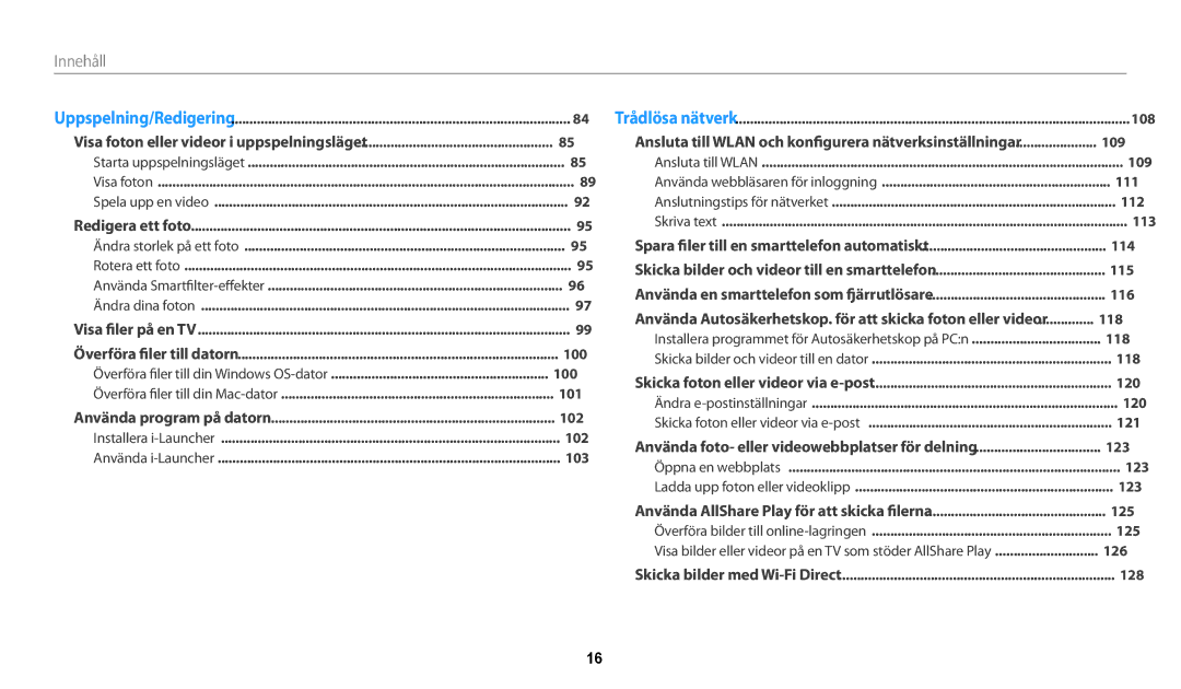 Samsung EC-DV150FBPBE2, EC-DV150FBPPE2, EC-DV150FBPWE2 manual Överföra filer till 