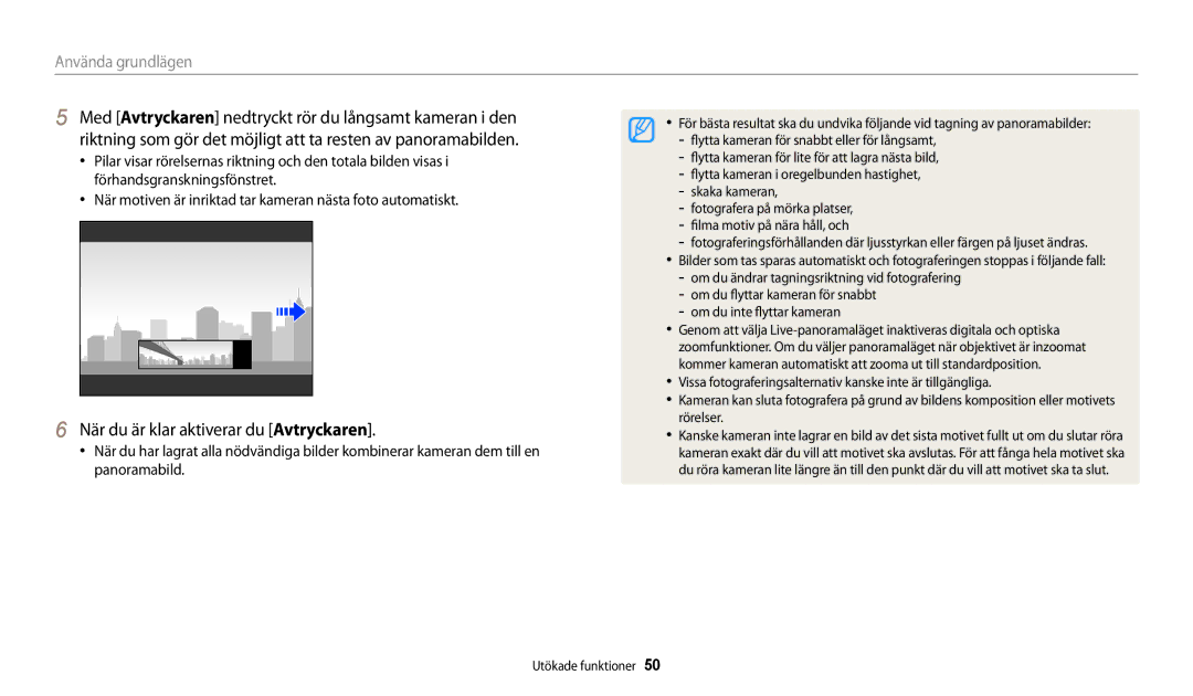 Samsung EC-DV150FBPPE2, EC-DV150FBPWE2, EC-DV150FBPBE2 manual När du är klar aktiverar du Avtryckaren 