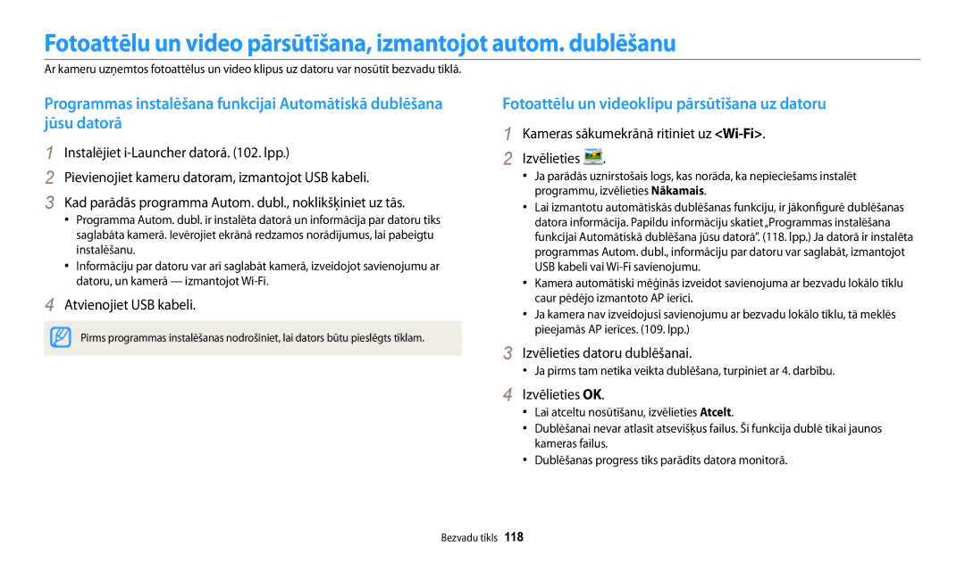 Samsung EC-DV150FBPBE2, EC-DV150FBPWE2 manual Fotoattēlu un videoklipu pārsūtīšana uz datoru, Jūsu datorā 