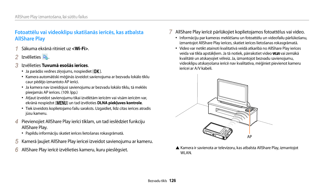 Samsung EC-DV150FBPBE2 Izvēlieties Tuvumā esošās ierīces, Papildu informāciju skatiet ierīces lietošanas rokasgrāmatā 