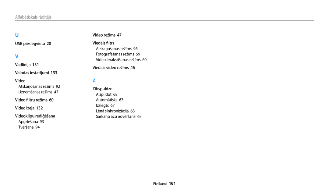 Samsung EC-DV150FBPWE2, EC-DV150FBPBE2 manual Apgriešana Tveršana, Aizpildоt 68 Automātisks 67 Izslēgts 