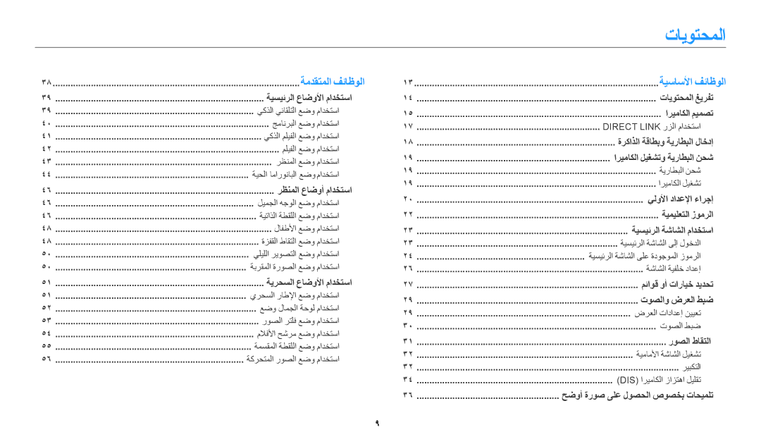 Samsung EC-DV180FBDBSA, EC-DV180FBDPSA, EC-DV180FBDWSA manual تايوتحملا 